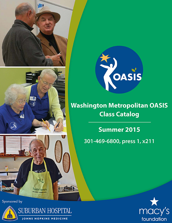 Make Oasis classes part of your summer plans Washington Metro Oasis