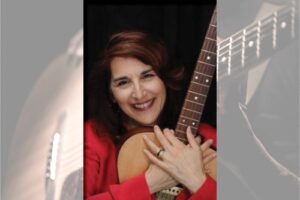 Caron Dale with guitar