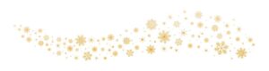 Golden snowflakes