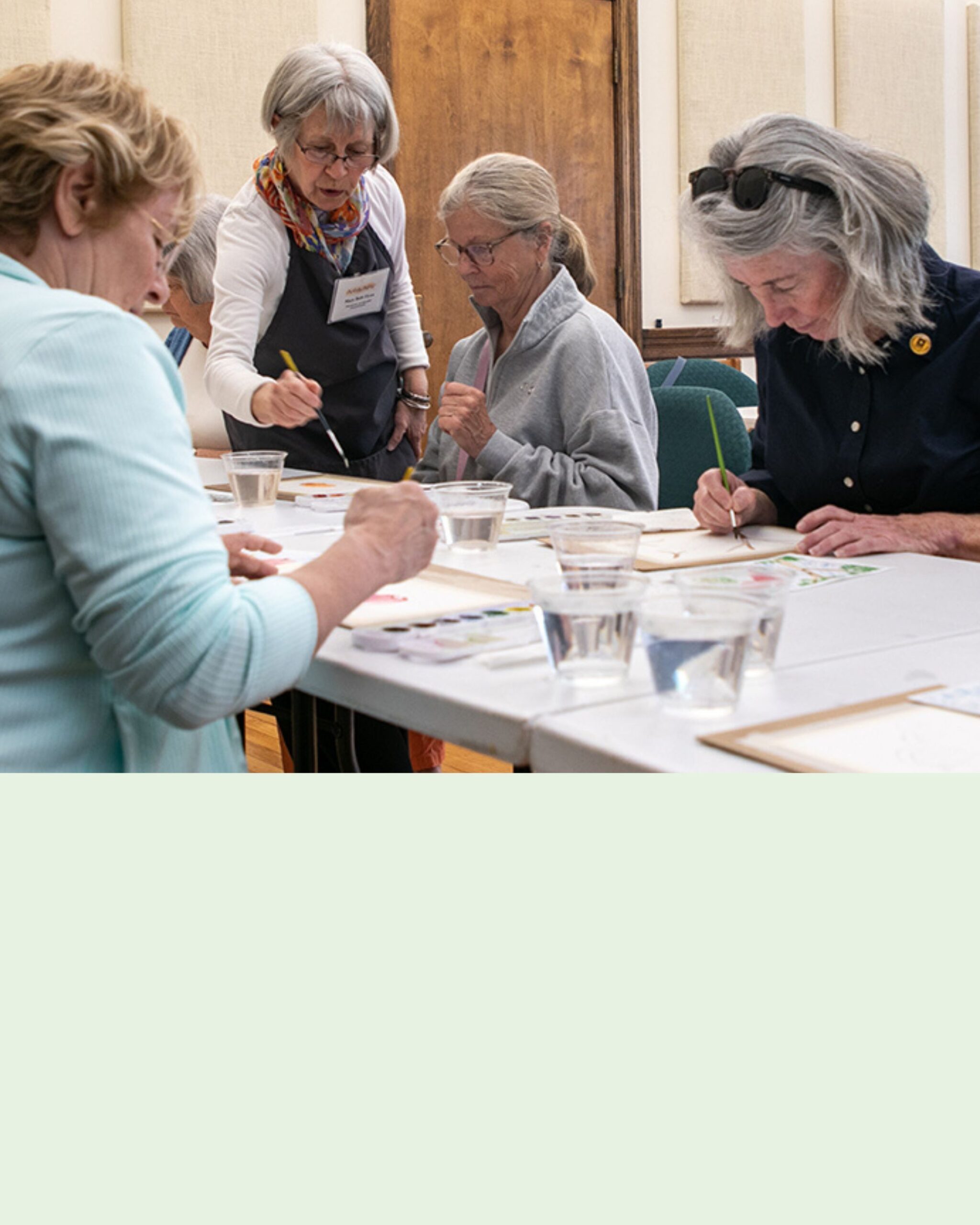 Painting Class Takers at Oasis