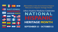 Banner promoting National Hispanic Heritage Month